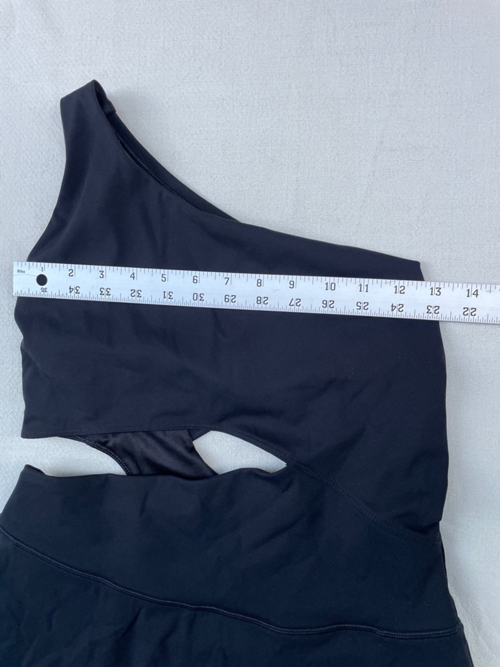 FP Movement Transcend Limits One-Shoulder Cutout Black Tennis One Piece Skortsie - Picture 2 of 16